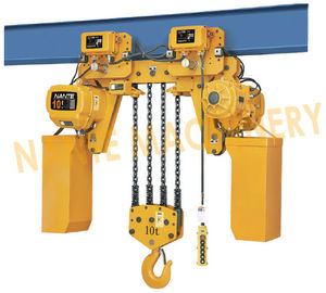 Electric Rope Hoist / 10 Ton 5 Ton Electric Hoist With Double Cover Protection